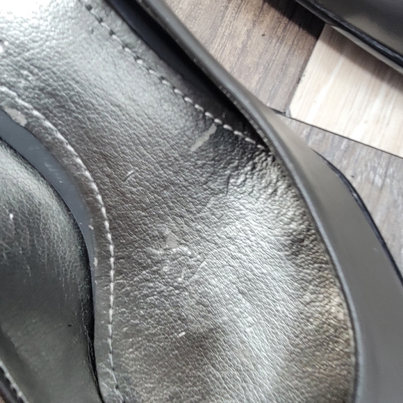 Women's 5.5M Grey Pointed Toe Mid Heels - Picture 6 of 6